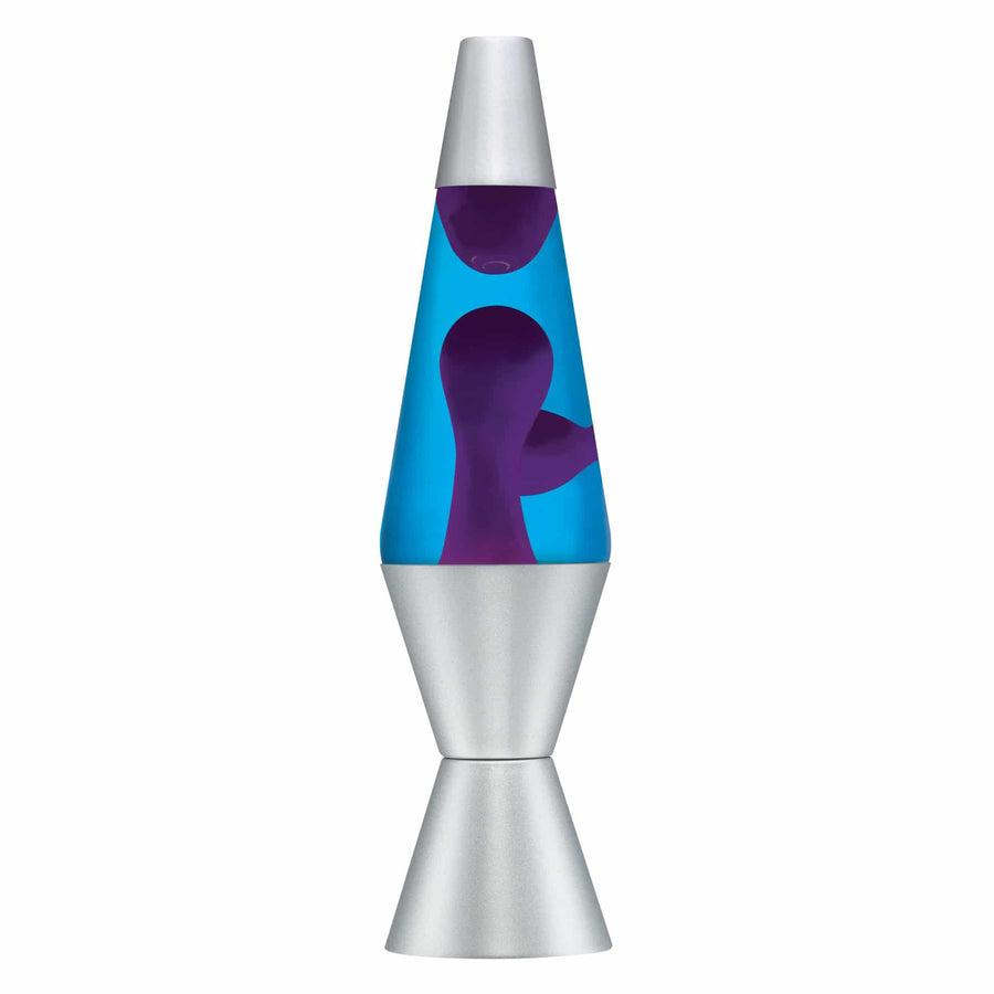 14.5" LAVA LAMP - PURPLE/BLUE/SILVER [T26B]