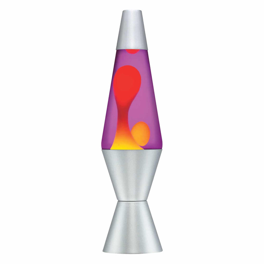 14.5" LAVA LAMP - YELLOW/PURPLE/SILVER [FSLS]