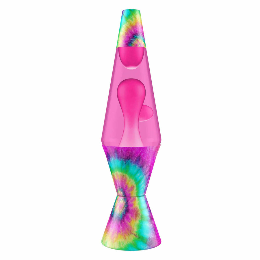 14.5" LAVA LAMP - TIE DYE PINK SPIRAL [PYSX]