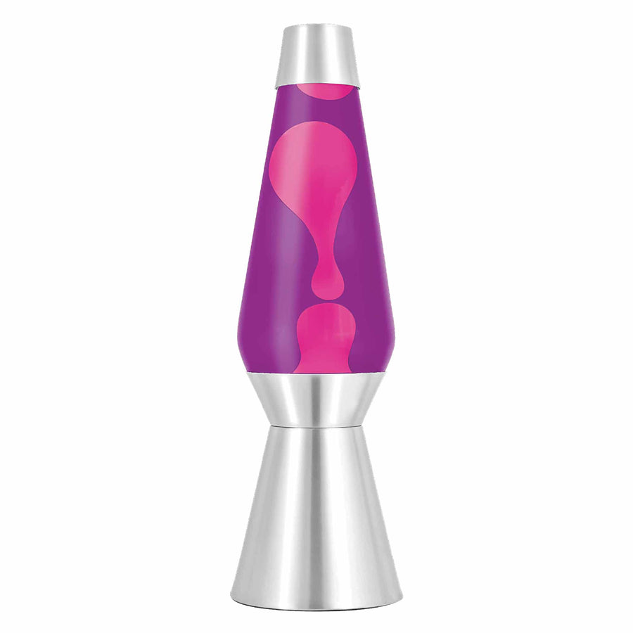 27" LAVA LAMP GRANDE - PINK/PURPLE/SILVER [ROTQ]